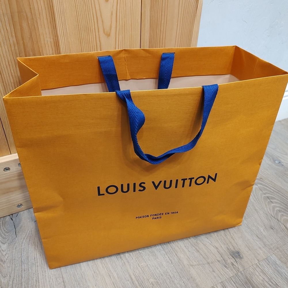 Authentic Louis Vuitton Empty Large Gift Bag Shopping Tote 13.5x15.5x6 3/4"